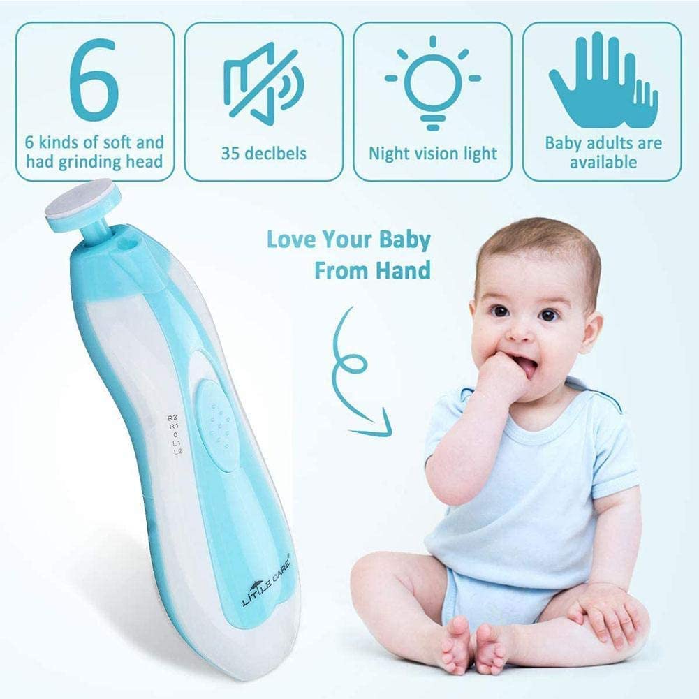 💡 Lima de Uñas Eléctrica 6 en 1 para Bebés 🍼 👶