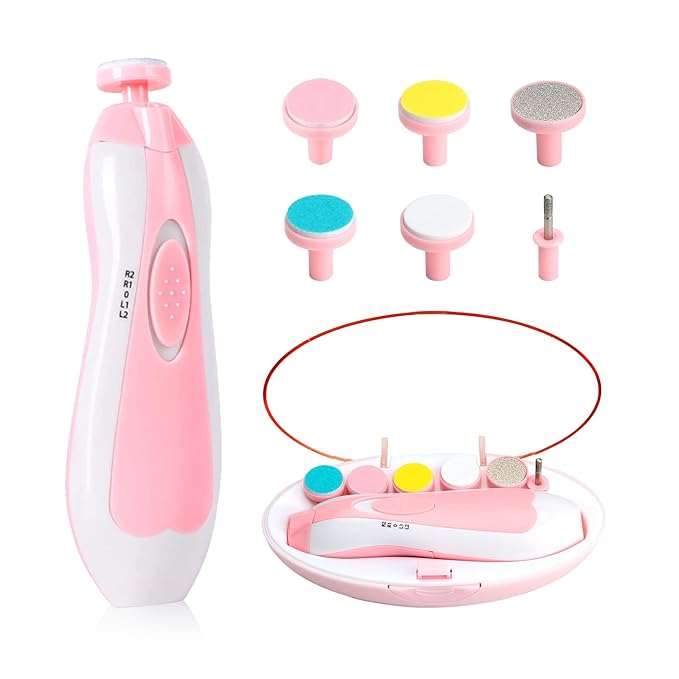 💡 Lima de Uñas Eléctrica 6 en 1 para Bebés 🍼 👶