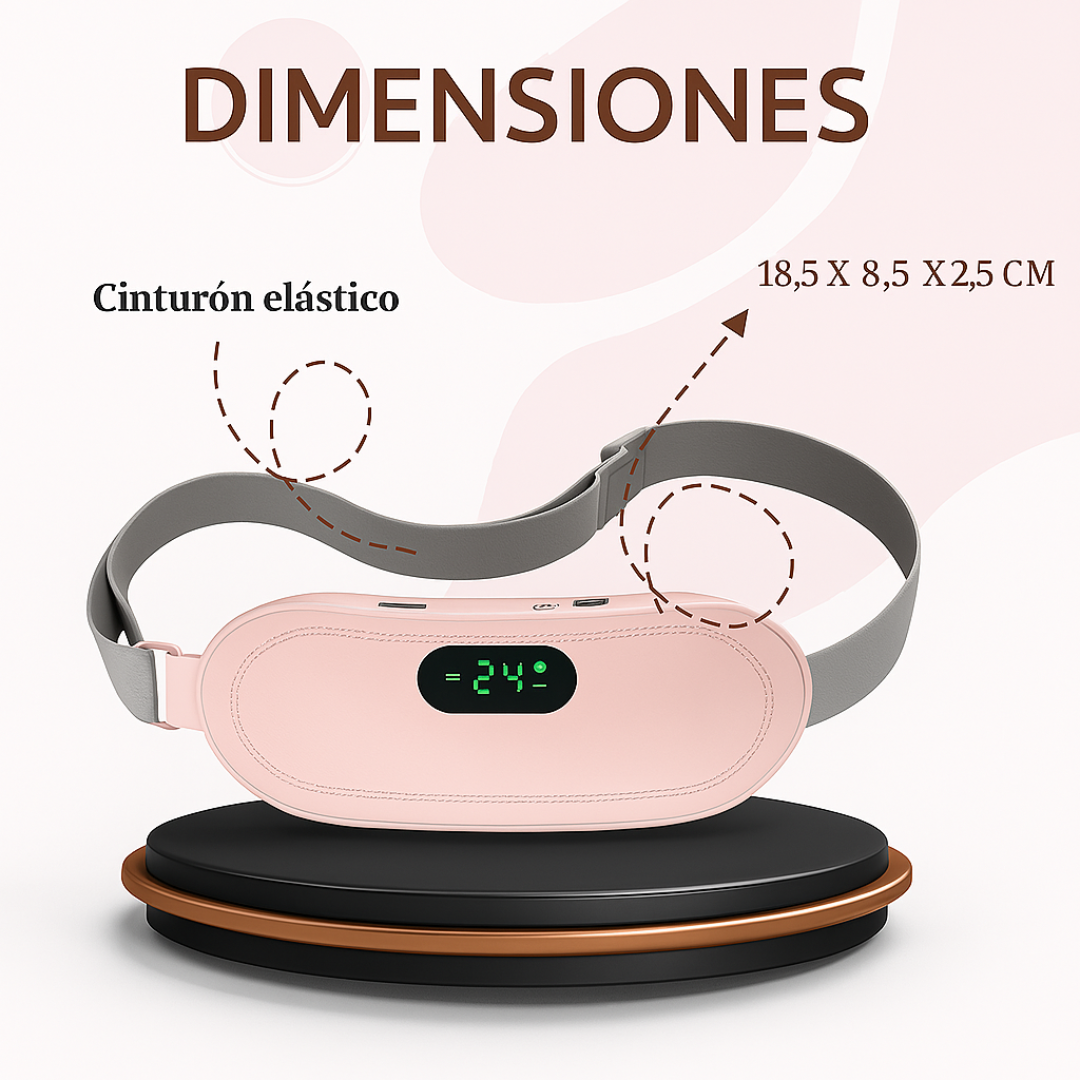 Cinturón Térmico para aliviar cólicos y dolores.