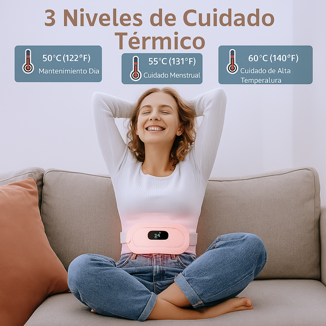Cinturón Térmico para aliviar cólicos y dolores.